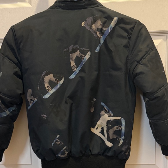 Molo Navy Camouflage Kids Puffer Jacket - Picture 9 of 9